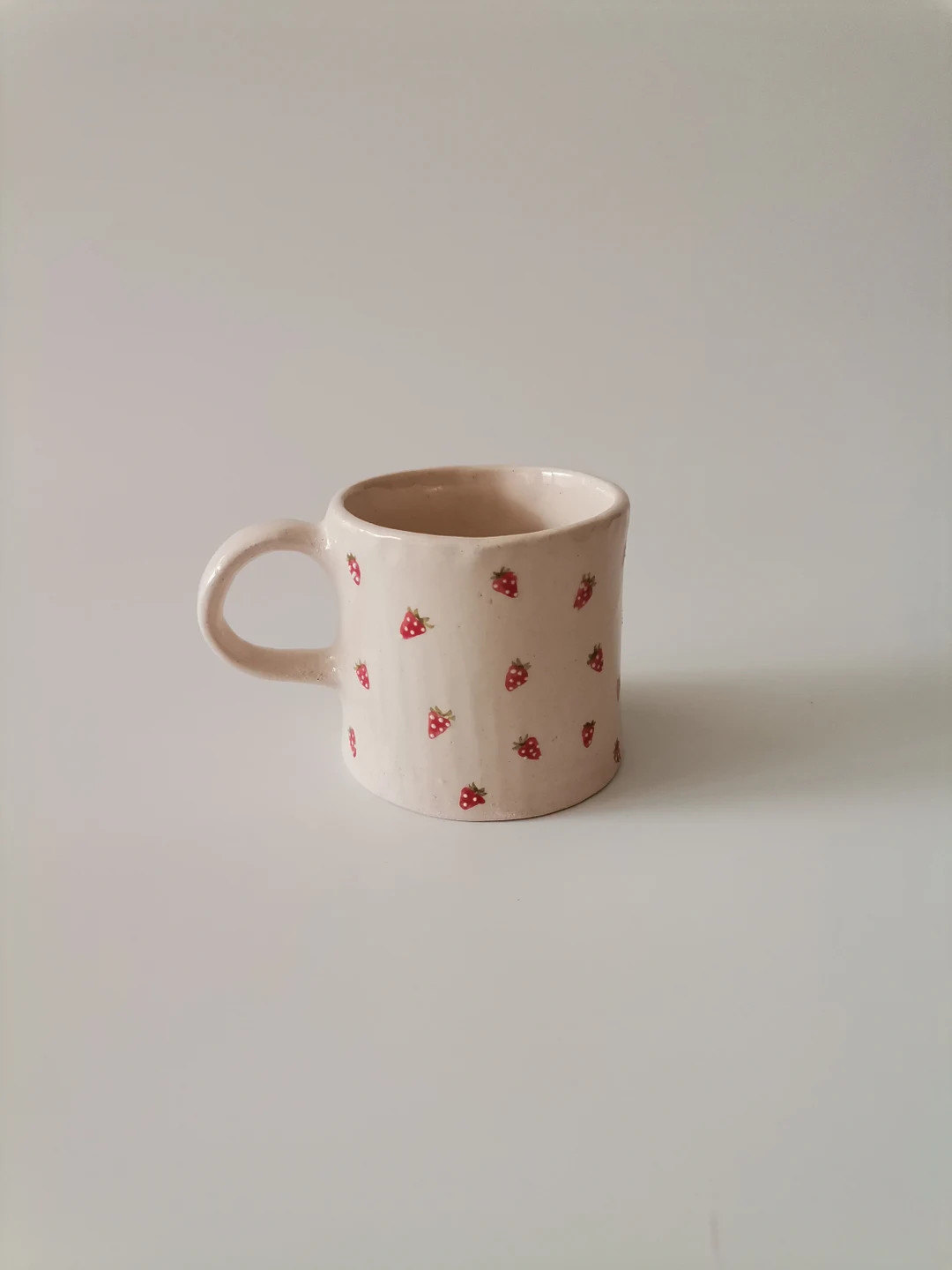 Super Cute Strawberry Cup for Daughter Extra Large Coffee Mug Oversized Cup Tea Mug for Tea Lover... | Etsy (US)