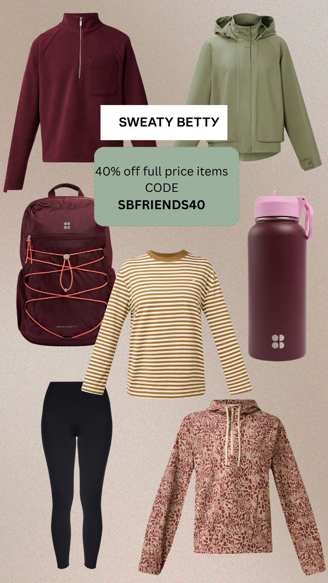 Valid until 18th October
Excludes outerwear sadly!