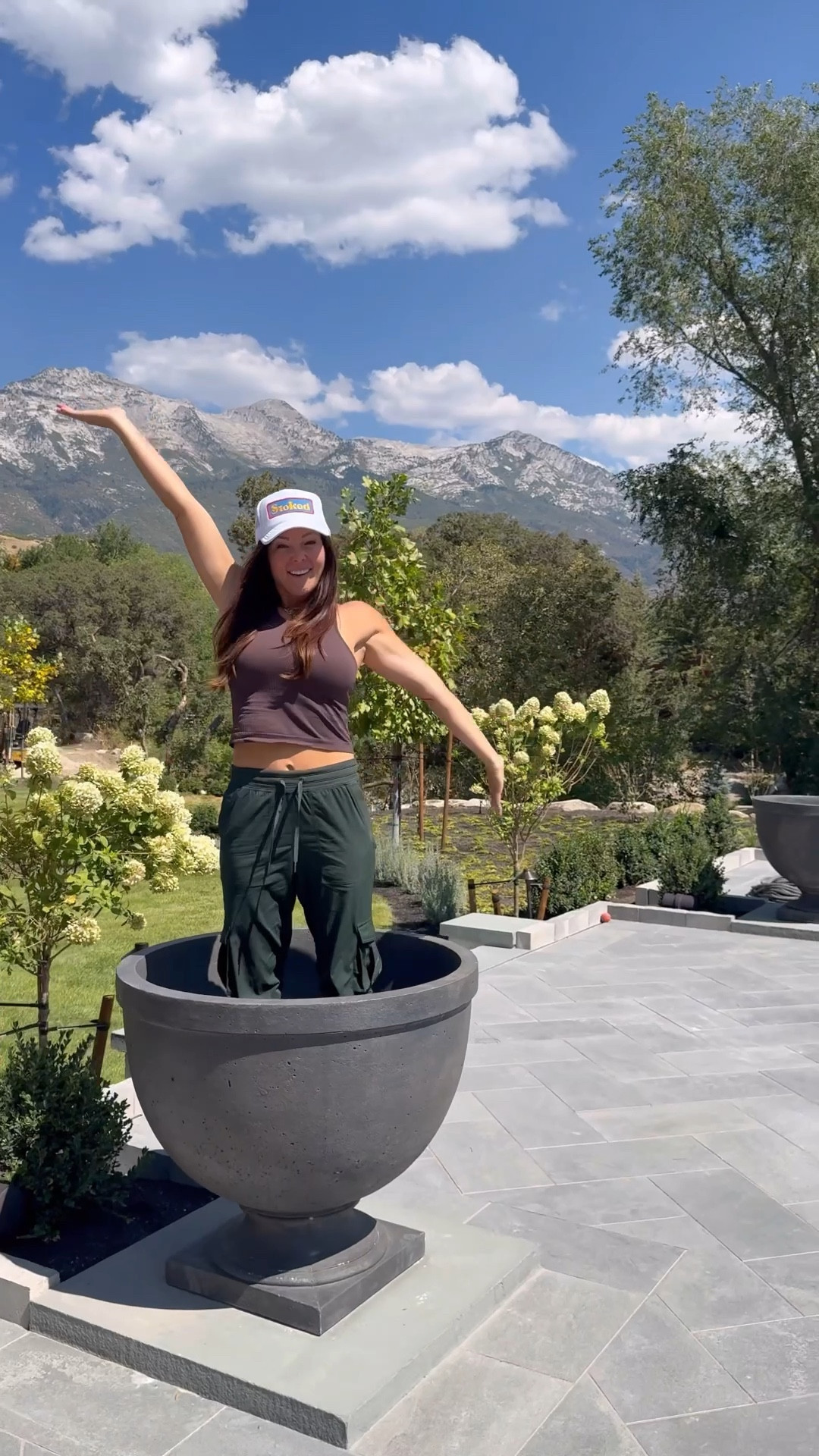 These gigantic urns come in size small and large. Mine are size small. Alpine stone color and will last forever through extreme hot and cold weather. 

You can probably find a local dealer to get a better price. 

#LTKHome