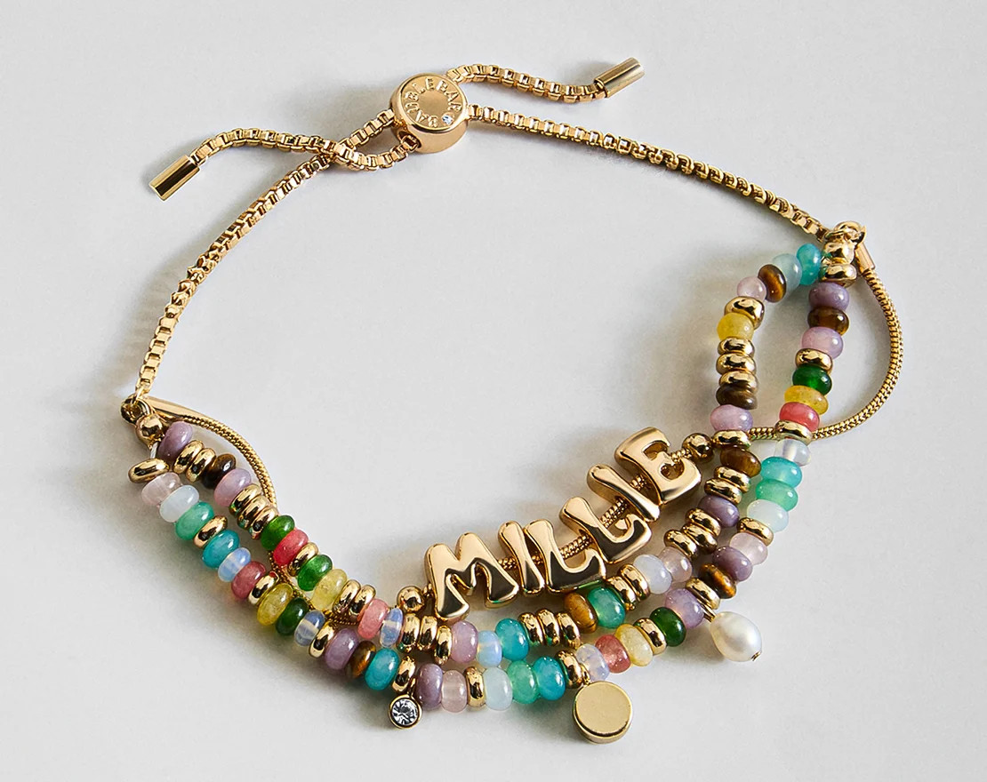 Rowan Semi-Precious Custom Layered Bracelet - Mykonos | BaubleBar
