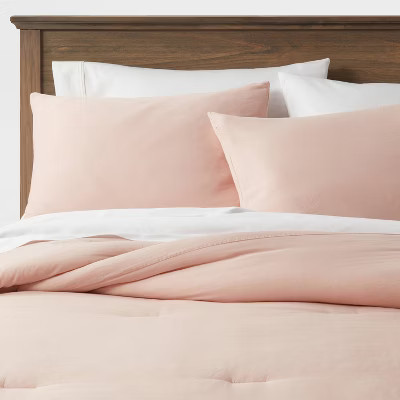 Washed Cotton Sateen Comforter & Sham Set - Threshold™ | Target