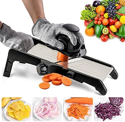 Mandoline Slicer for Food and Vegetables -VEKAYA Adjustable Kitchen Vegetable Slicer For Potatoes... | Amazon (US)