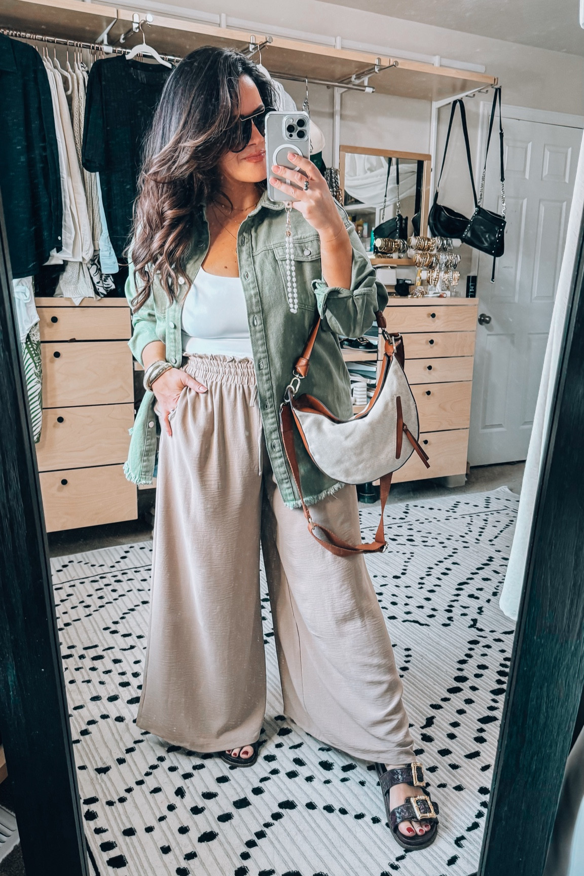 Midsize summer Walmart outfit 
Xl in this lightweight denim shirt jacket 
Xl in these super comfy breezy wide leg pants, perfect for summer @walmartfashion, #walmartpartner, #walmartfashion

#LTKMidsize #LTKSaleAlert #LTKStyleTip