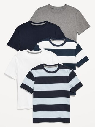 Softest  Crew-Neck T-Shirt 5-Pack for Boys | Old Navy (US)