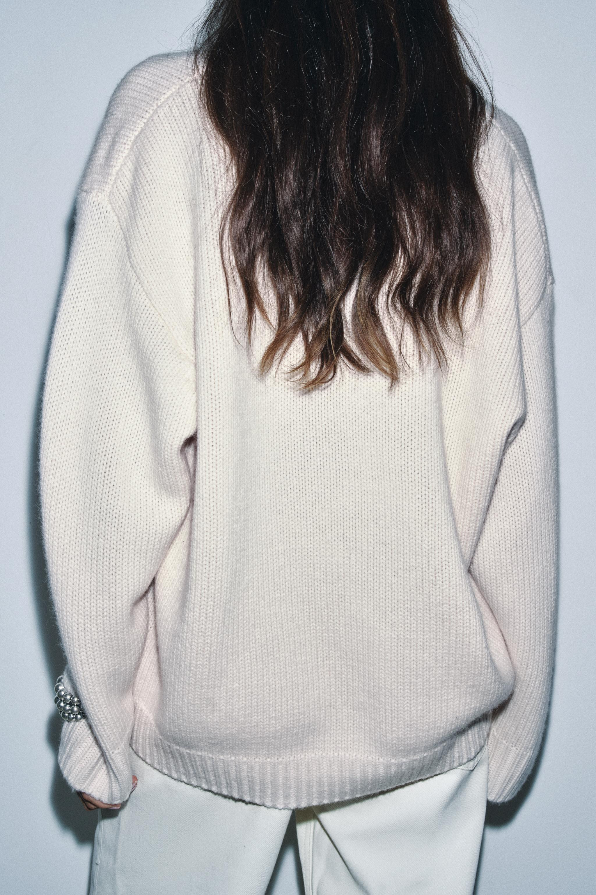 OVERSIZED WOOL AND CASHMERE BLEND JUMPER | Zara US