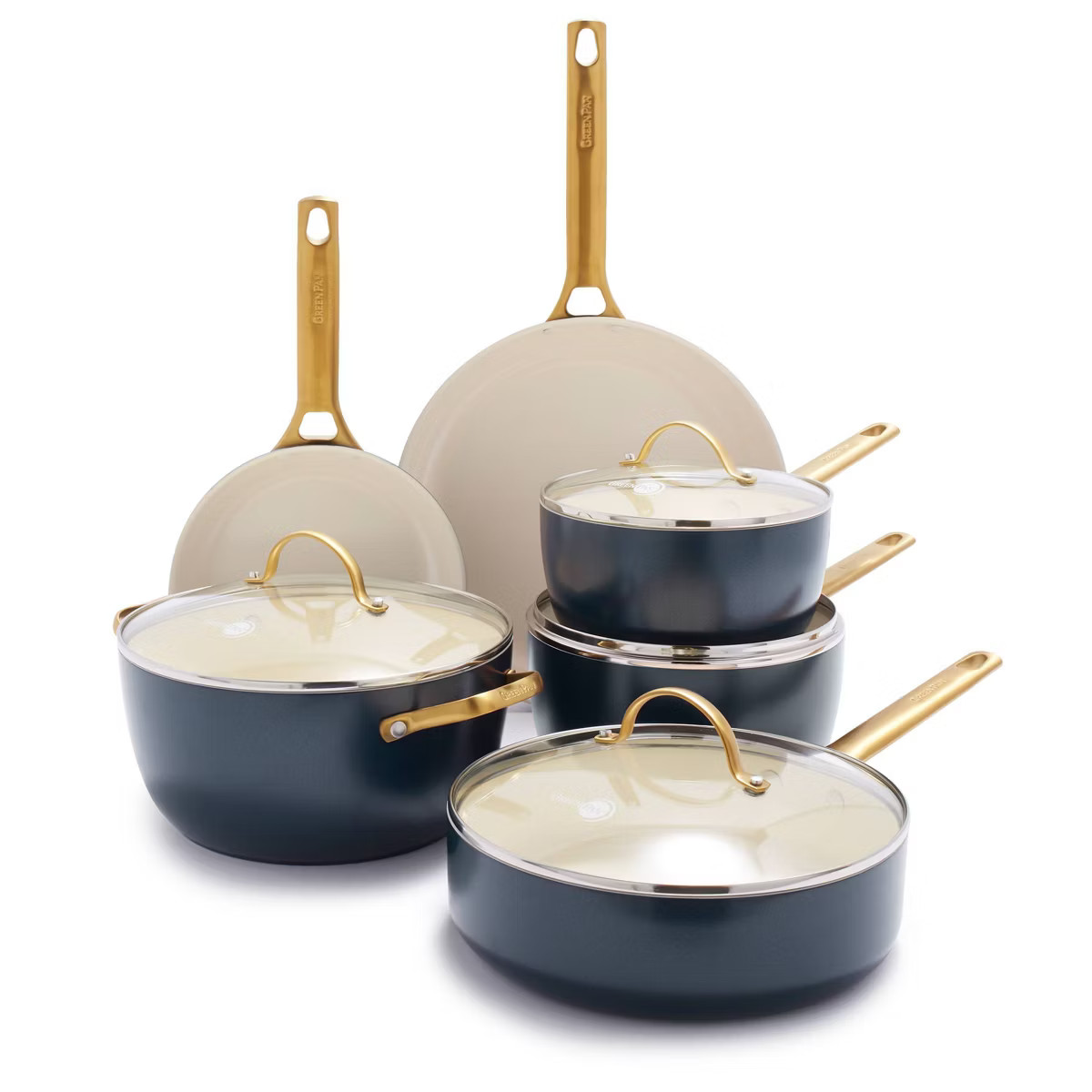 GreenPan Reserve 10pc Hard Anodized Healthy Ceramic Nonstick Cookware Set | Target