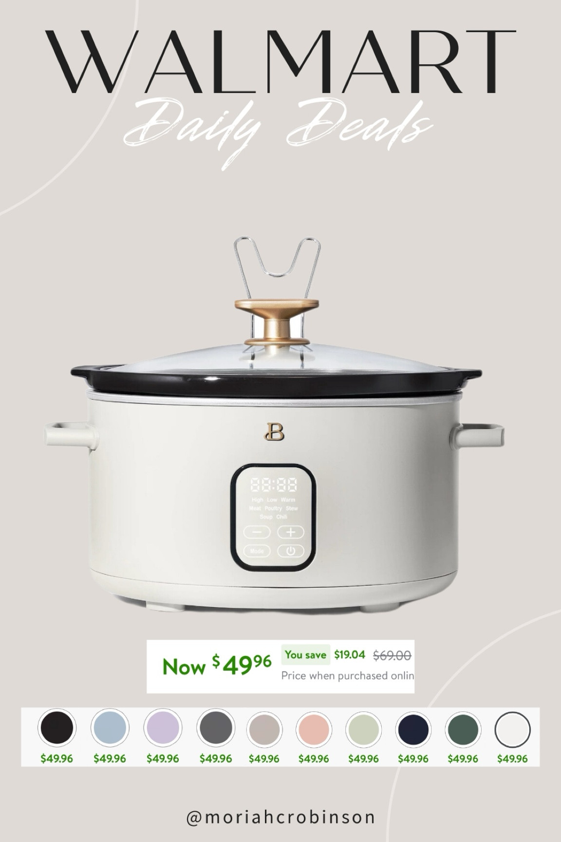 Walmart Black Friday Deal — my favorite crockpot is only $49!🤩 so many colors to choose from!

Christmas, gift guide, gifts for her, drew Barrymore, Walmart sale, Walmart deal

#LTKFindsUnder50 #LTKSaleAlert #LTKHome