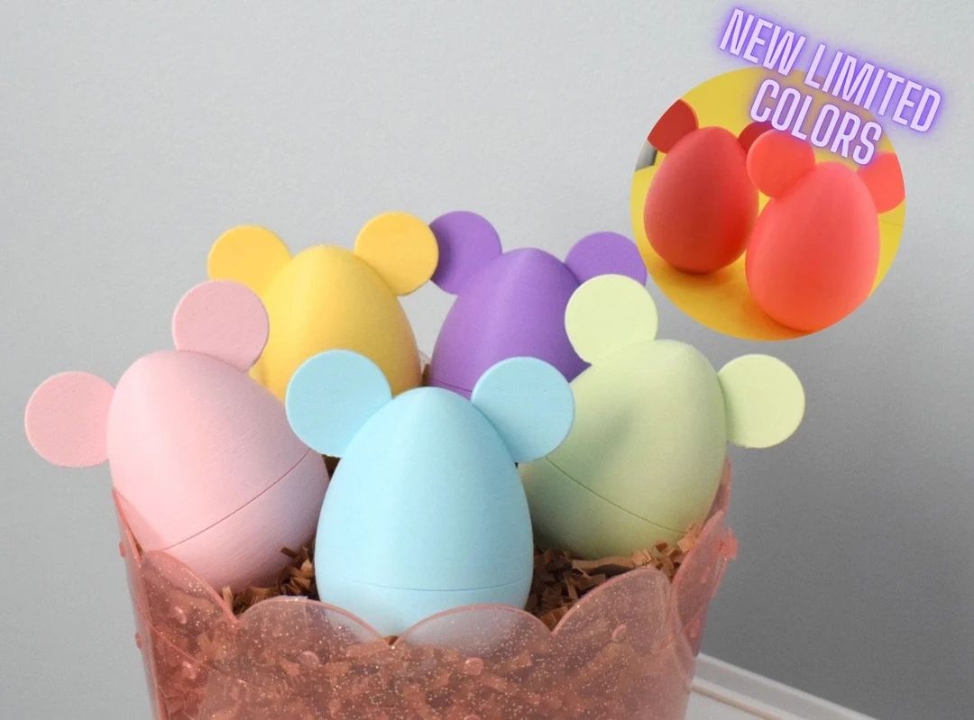 Mouse 3D Printed Easter Eggs/ Easter Decor - Etsy | Etsy (US)