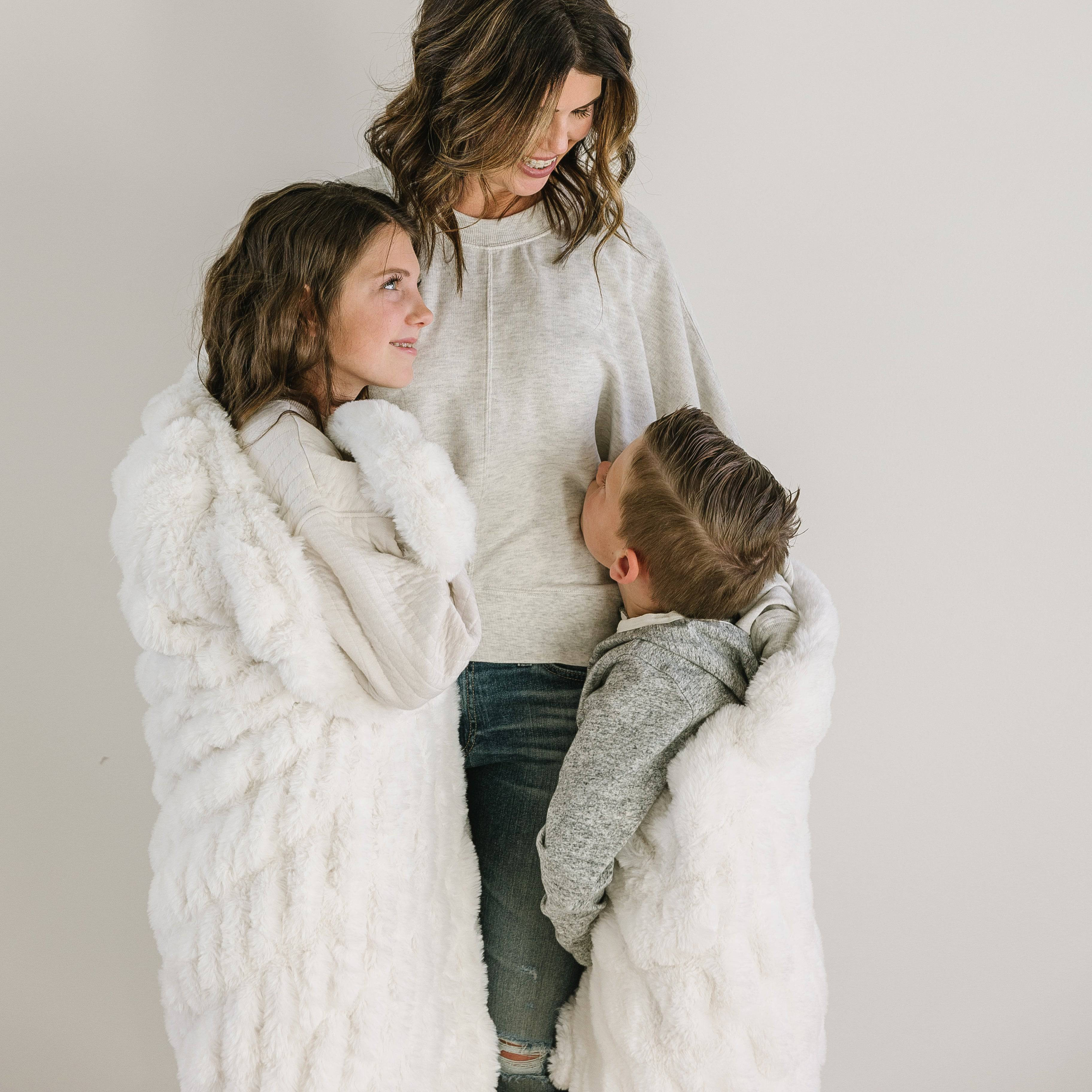 Polar Bear Minky Blanket – Fluffy White Luxury | Chic Collection by Minky Designs | Minky Designs