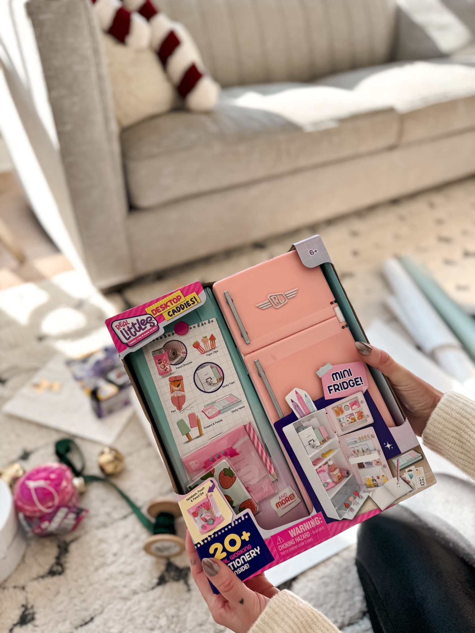 Top toys and gifts for girls ages 5 and up! This real littles desktop mini fridge is the perfect holiday present with fun food shaped stationary 