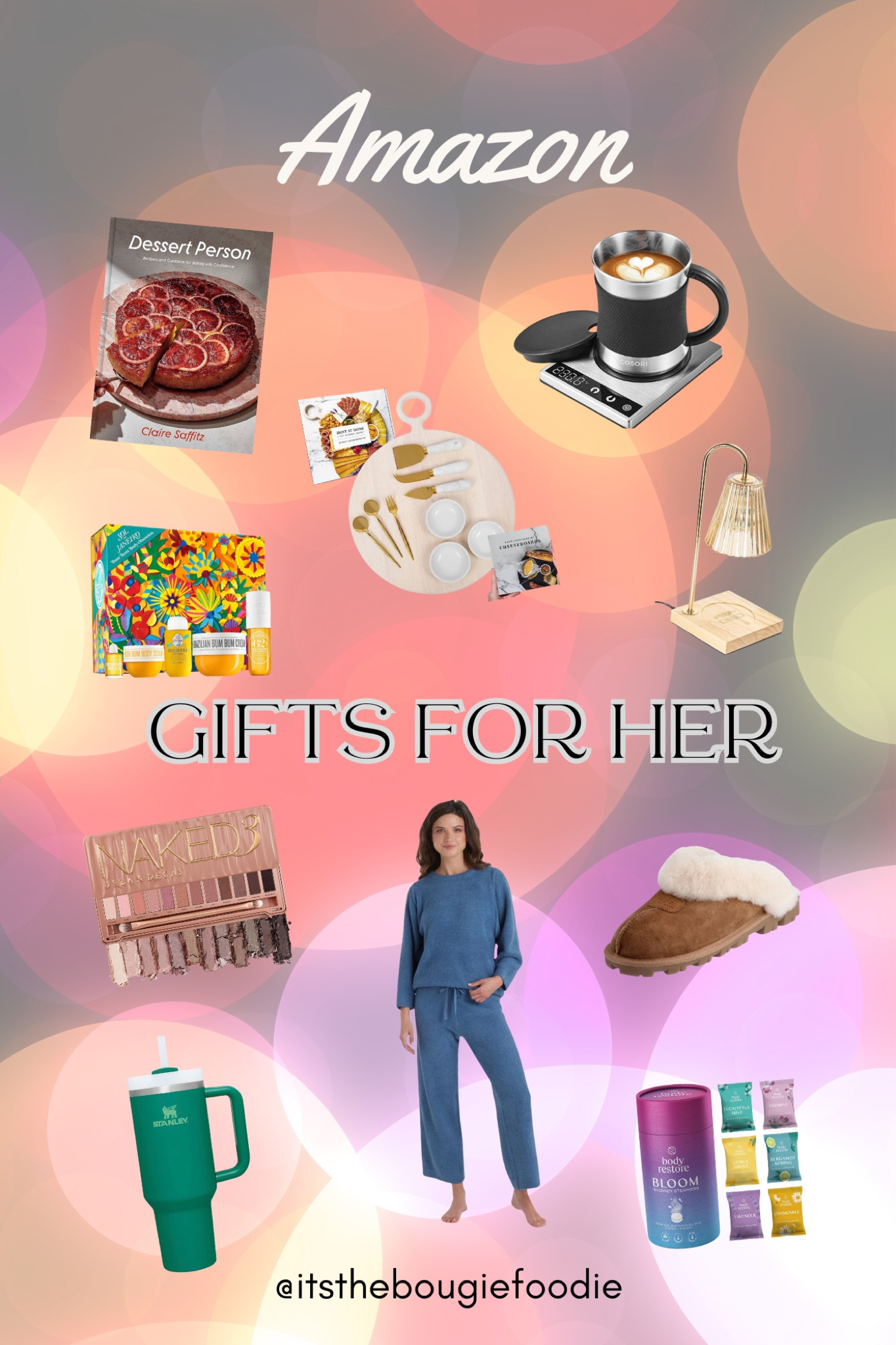 Gifts for Her from Amazon 
Cookbooks
Electric Mug Warmer
Ugh Slippers
Cozy Ladies Lounge Set
Urban Decay
Candle Warmer
Stanley 40 oz 
And More

#LTKHoliday #LTKGiftGuide