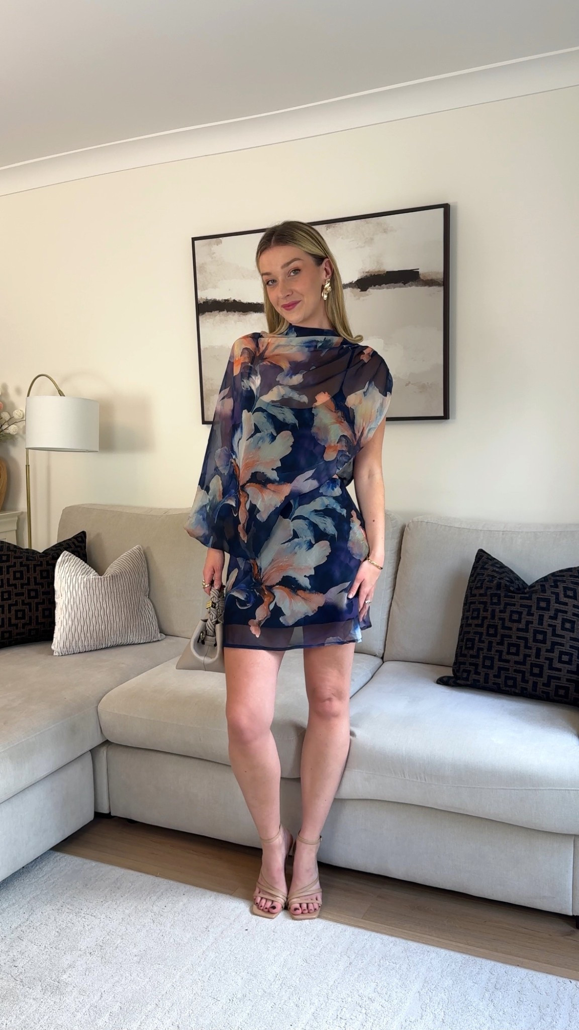 Wedding guest mini dress 