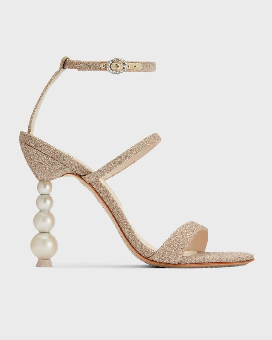Sophia Webster Rosalind Crystal Sphere-Heel Glitter Sandals | Neiman Marcus