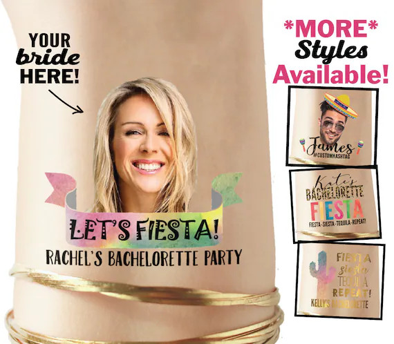 BACHELORETTE FIESTA custom temporary tattoos  gold stagette | Etsy | Etsy (US)