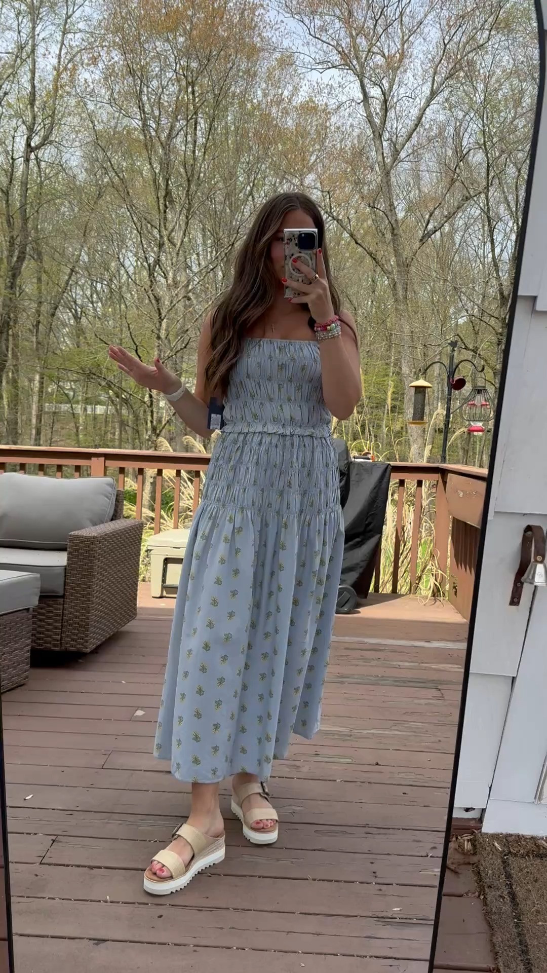 This dress is perfect for spring & summer events!! It’s on sale! Wearing size small