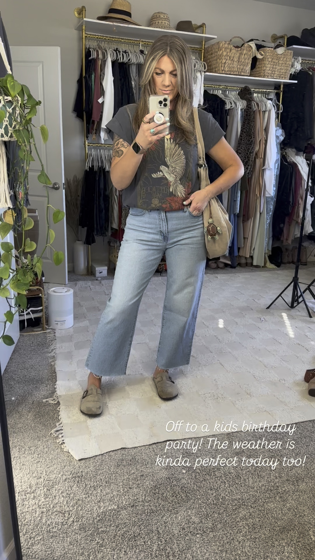 Jeans have been restocked in a new wash! Sized down to a 29 tall. Tee is old, linked similar 

#LTKOver40 #LTKMidsize