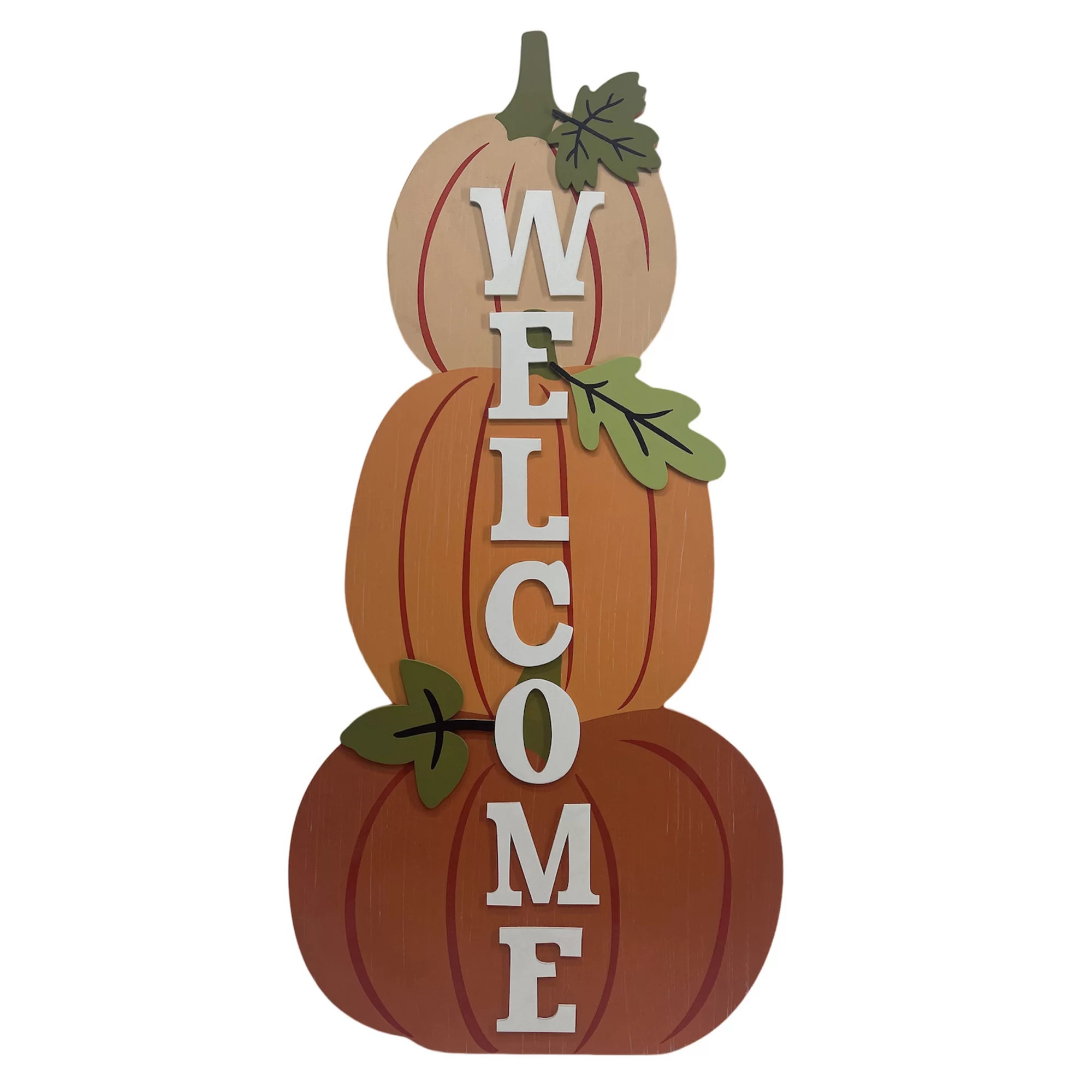 Celebrate Together™ Fall Pumpkin Stack Welcome Porch Leaner Floor Decor | Kohl's
