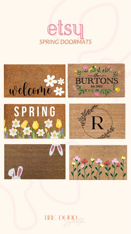 Etsy spring doormats!! Loving these to spruce up your front porch for the spring!! 

Etsy, spring doormats, spring style, Etsy doormats

#LTKfindsunder100 #LTKhome #LTKSeasonal