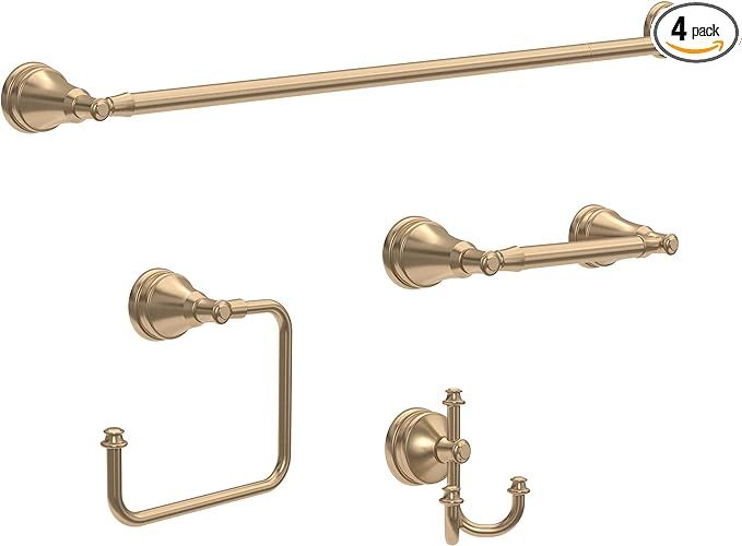 Delta MYN64-CZ Mylan 4 Piece -bath Hardware Kit, Champagne Bronze | Amazon (US)