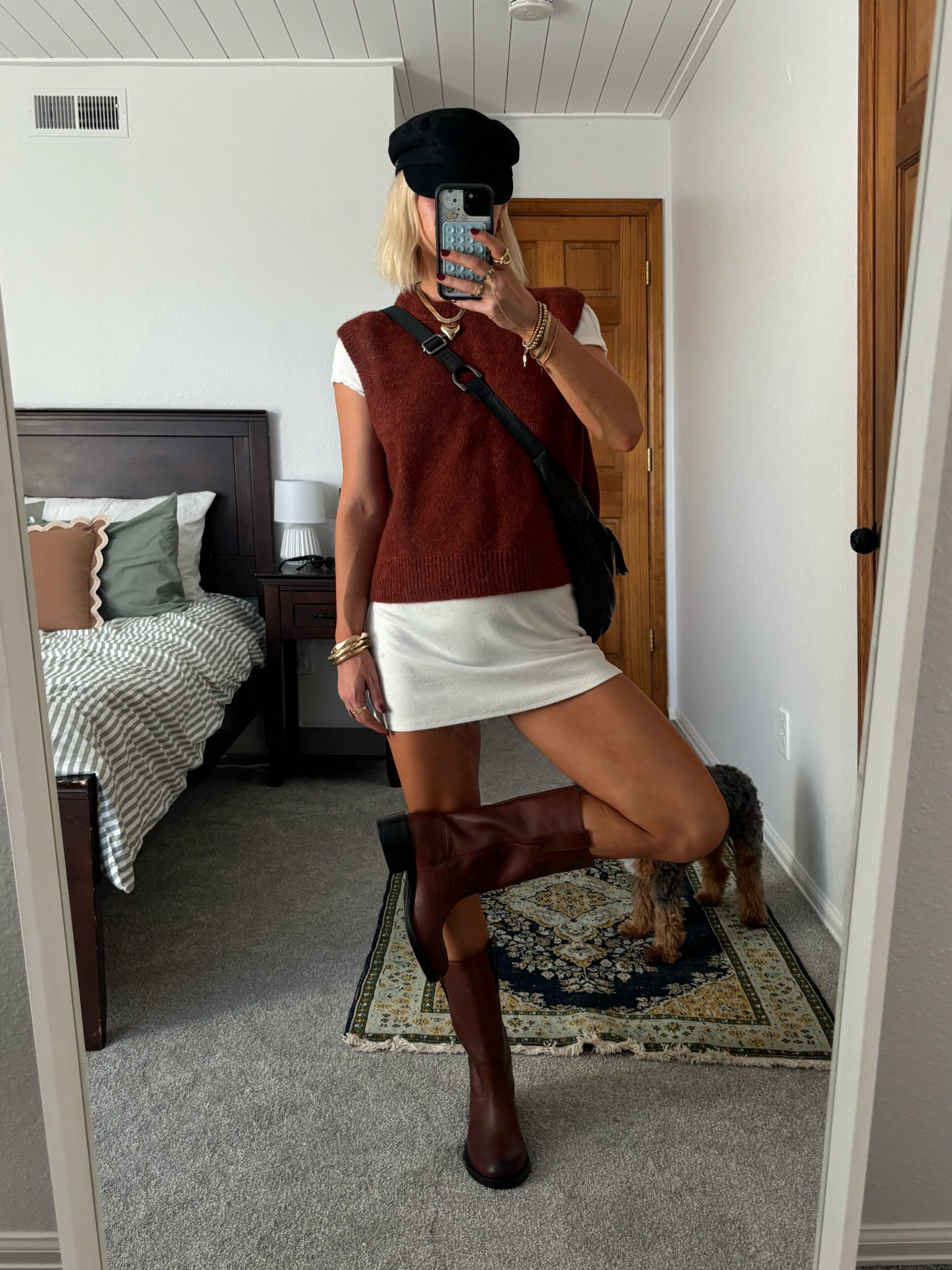 xs in everything! Boots are from Zara!