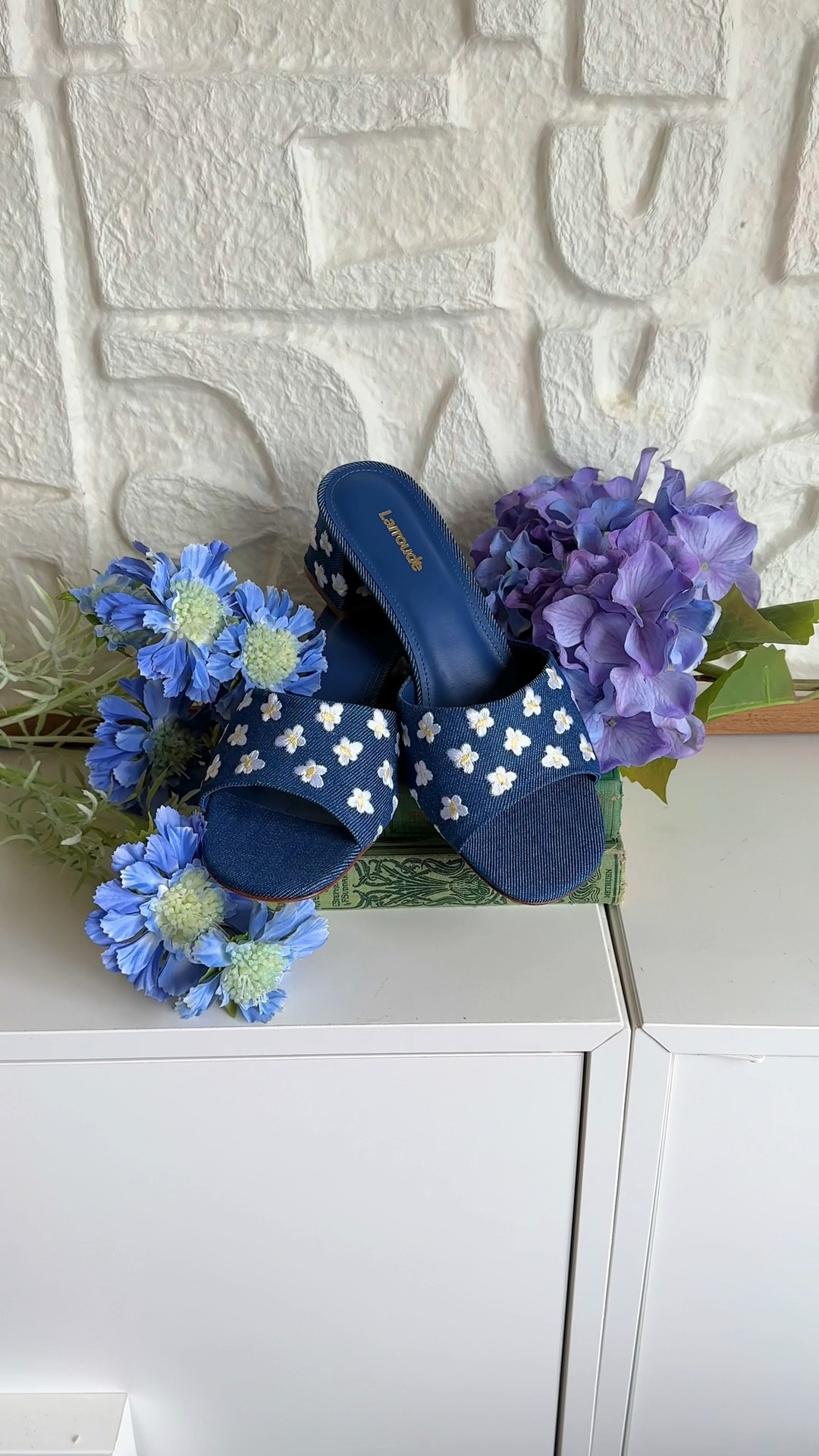 The perfect spring low heel denim and floral shoes 🙌  spring and summer sandal that needs to be in your closet 

#LTKshoecrush #LTKstyletip