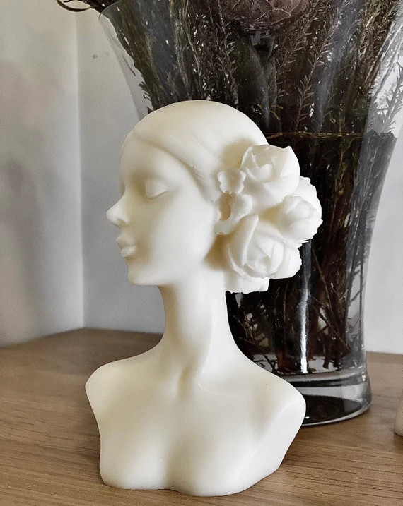 Unique Girl Candle/goddess Candle/vintage Art/decorative | Etsy | Etsy (US)