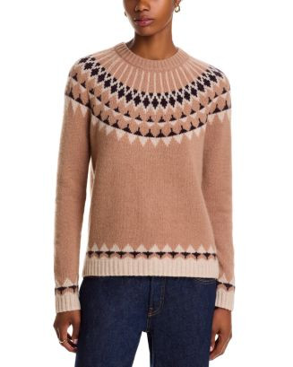100% Cashmere Fair Isle Crewneck Sweater - Exclusive | Bloomingdale's (US)