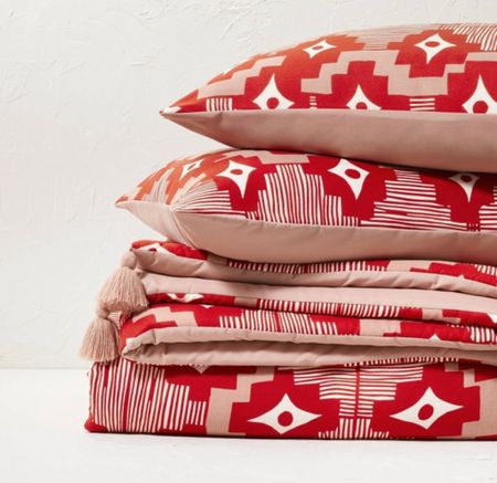 Target opalhouse collaboration bright red quilt bedding shams bolsters grandmillennial 

#LTKfindsunder50 #LTKfindsunder100 #LTKhome