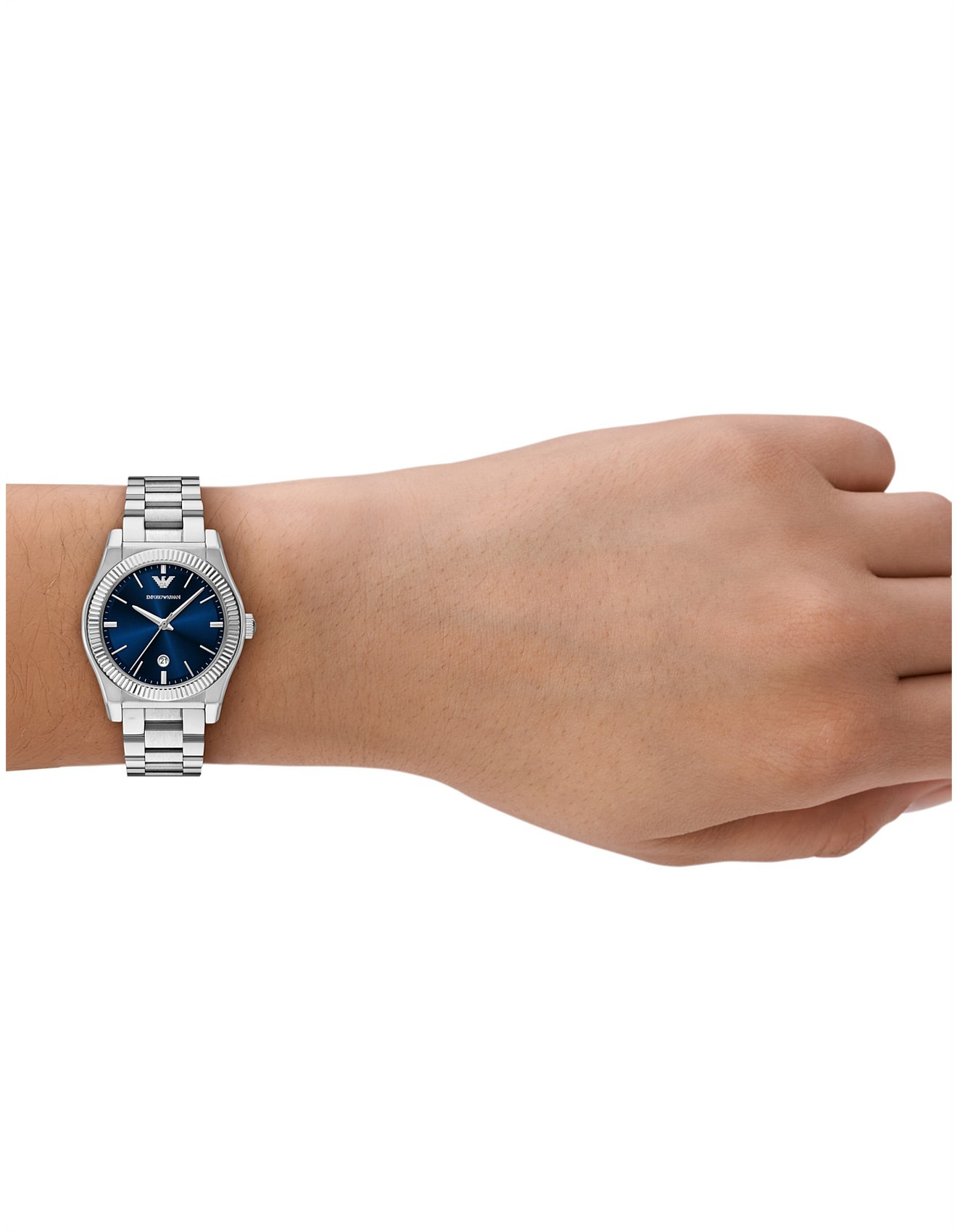 Silver Tone Analog Watch | David Jones (Australia & New Zealand)
