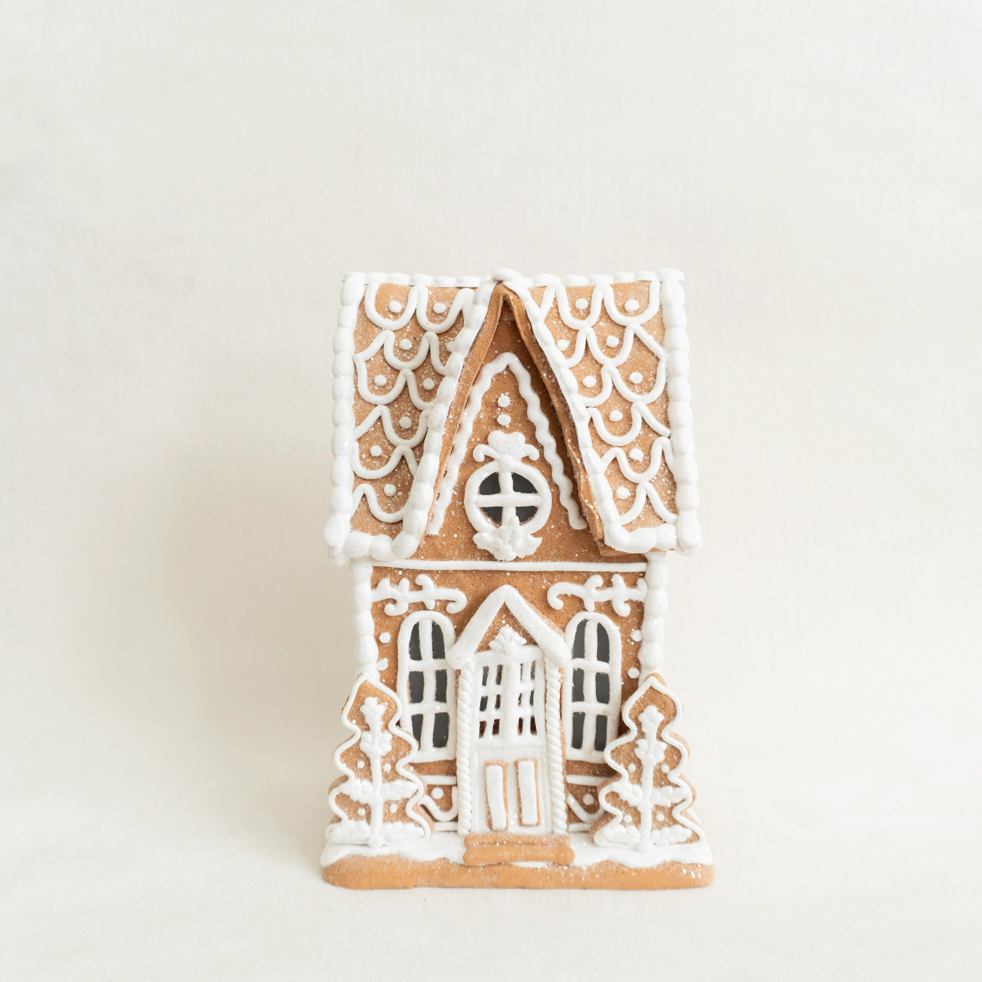 10.5" Lighted Gingerbread House | Eco Chic Home