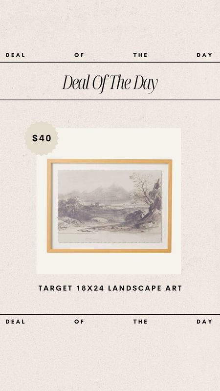 Deal of the Day - Target Landscape Framed Art // only $40!

target home, target finds, target favorites, target art, target home decor, target deals, budget friendly art, budget friendly home decor 

#LTKfindsunder50 #LTKhome
