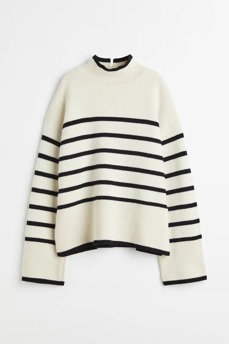 Wool-blend Mock-turtleneck Sweater | H&M (US)