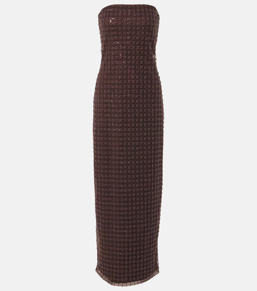 Beaded strapless maxi dress | Mytheresa (UK)