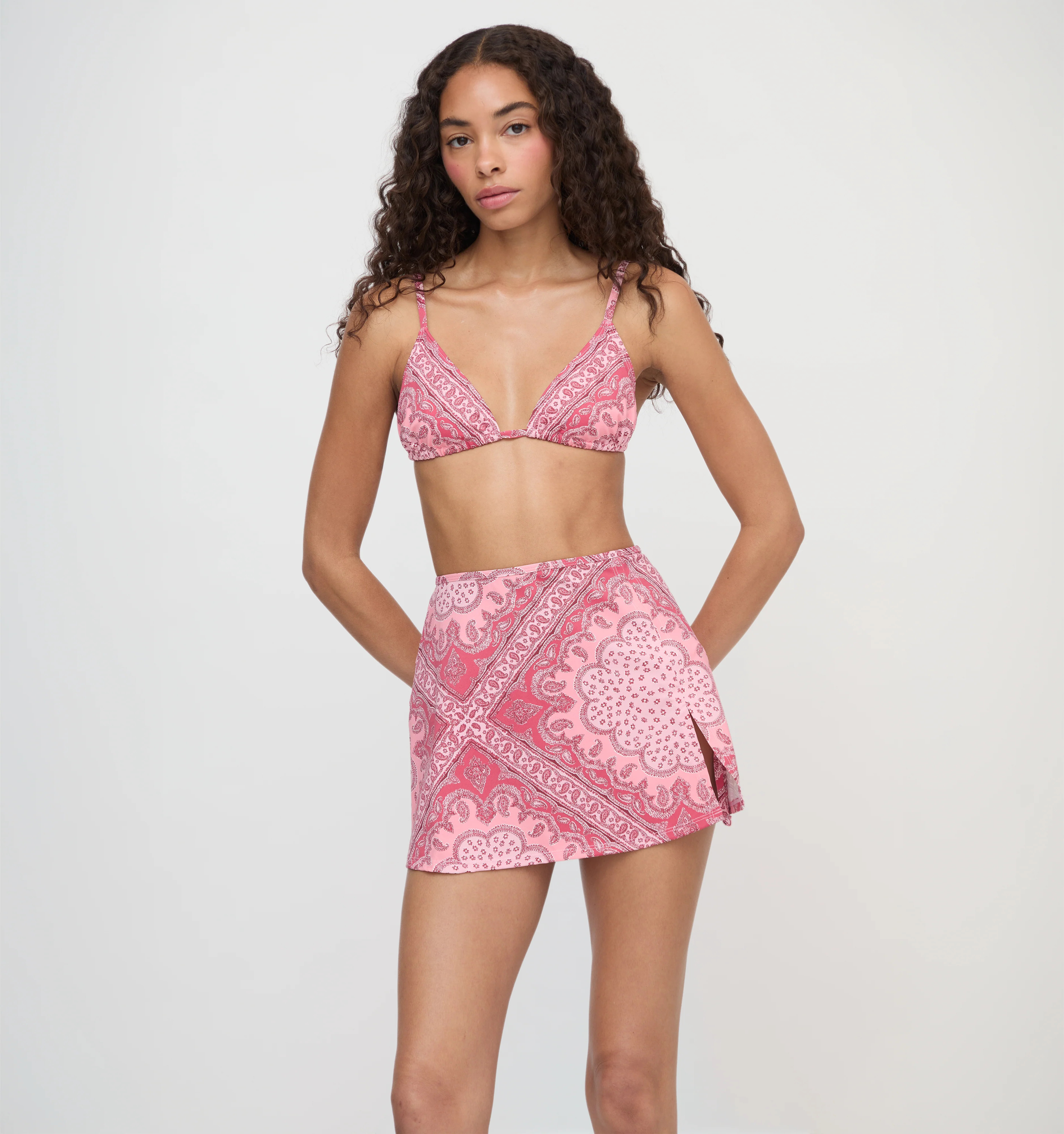The Zuri Swim Skirt | Berry Paisley Scarf / XXXS | Hill House Home | Hill House Home US