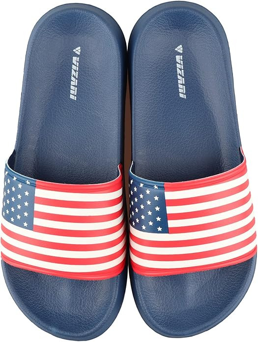 Vizari Men's 'USA SS' Soccer Slide Sandals For Adults and Teens | Amazon (US)