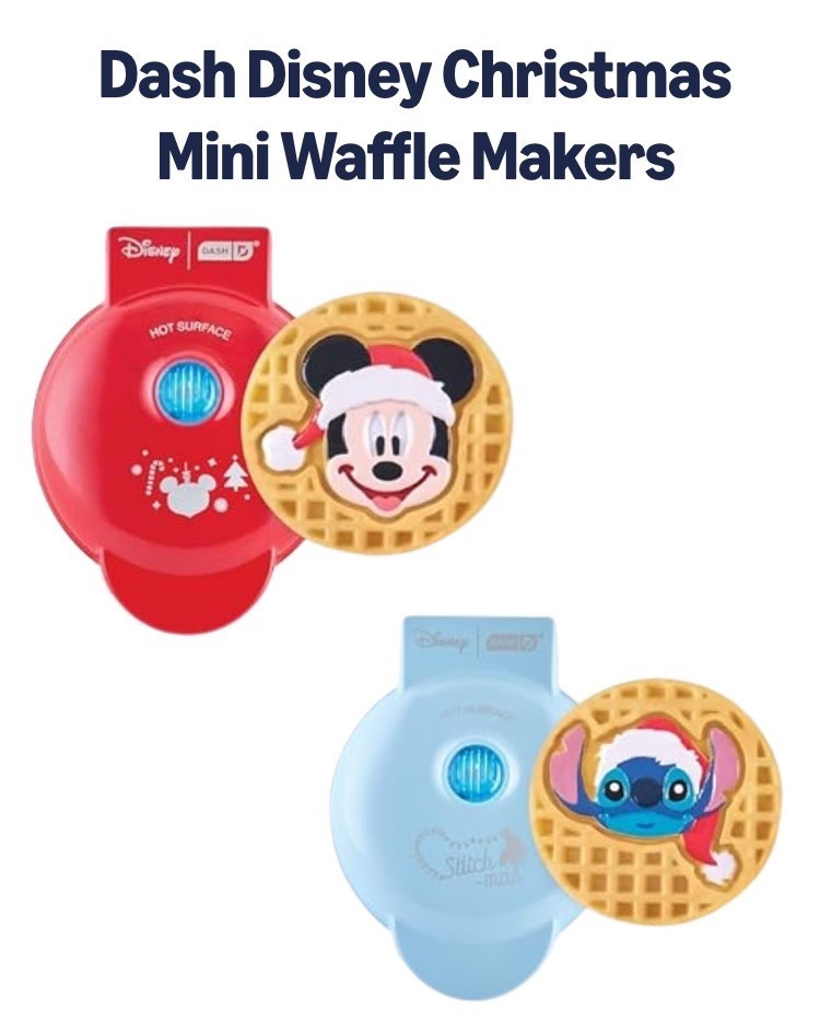 Dash Disney Christmas mini waffle makers, stitch, Mickey Mouse 

#LTKGiftGuide #LTKfoodie #LTKHoliday