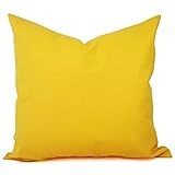 Custom Pillow Cover - Solid Yellow Pillow Cover - Custom Sizes Available | Amazon (US)