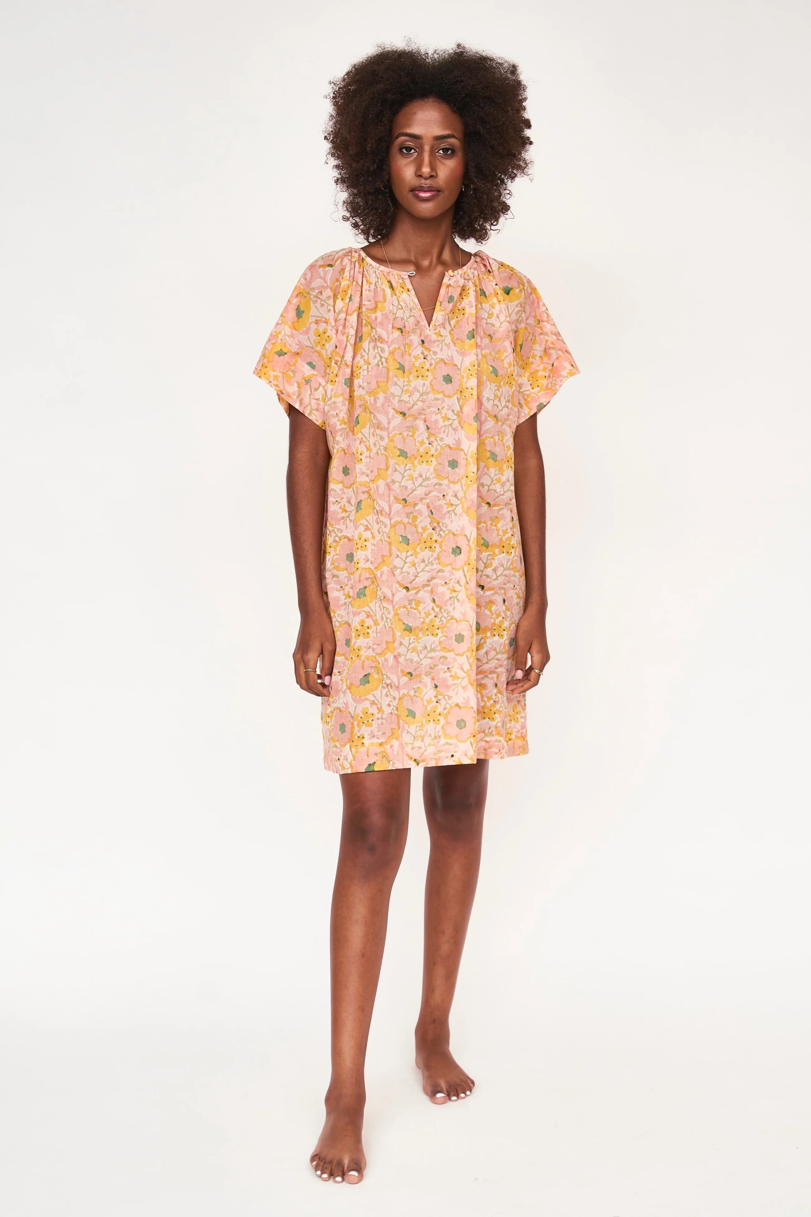 Night Dress in Pink Lemonade - MIRTH | MIRTH