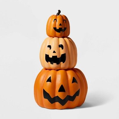 Harvest Triple Stack Pumpkins Halloween Decorative Prop - Hyde & EEK! Boutique™ | Target