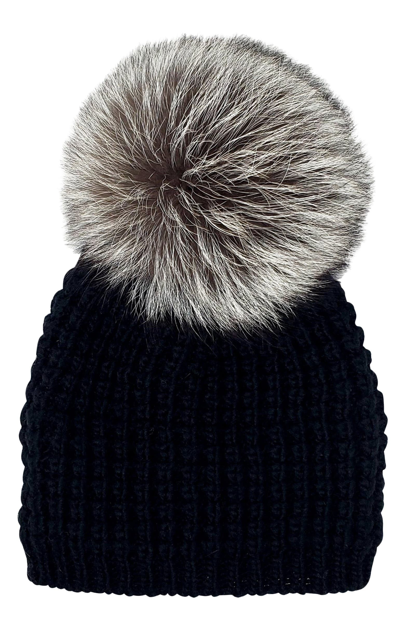 Genuine Fox Pompom Hat | Nordstrom
