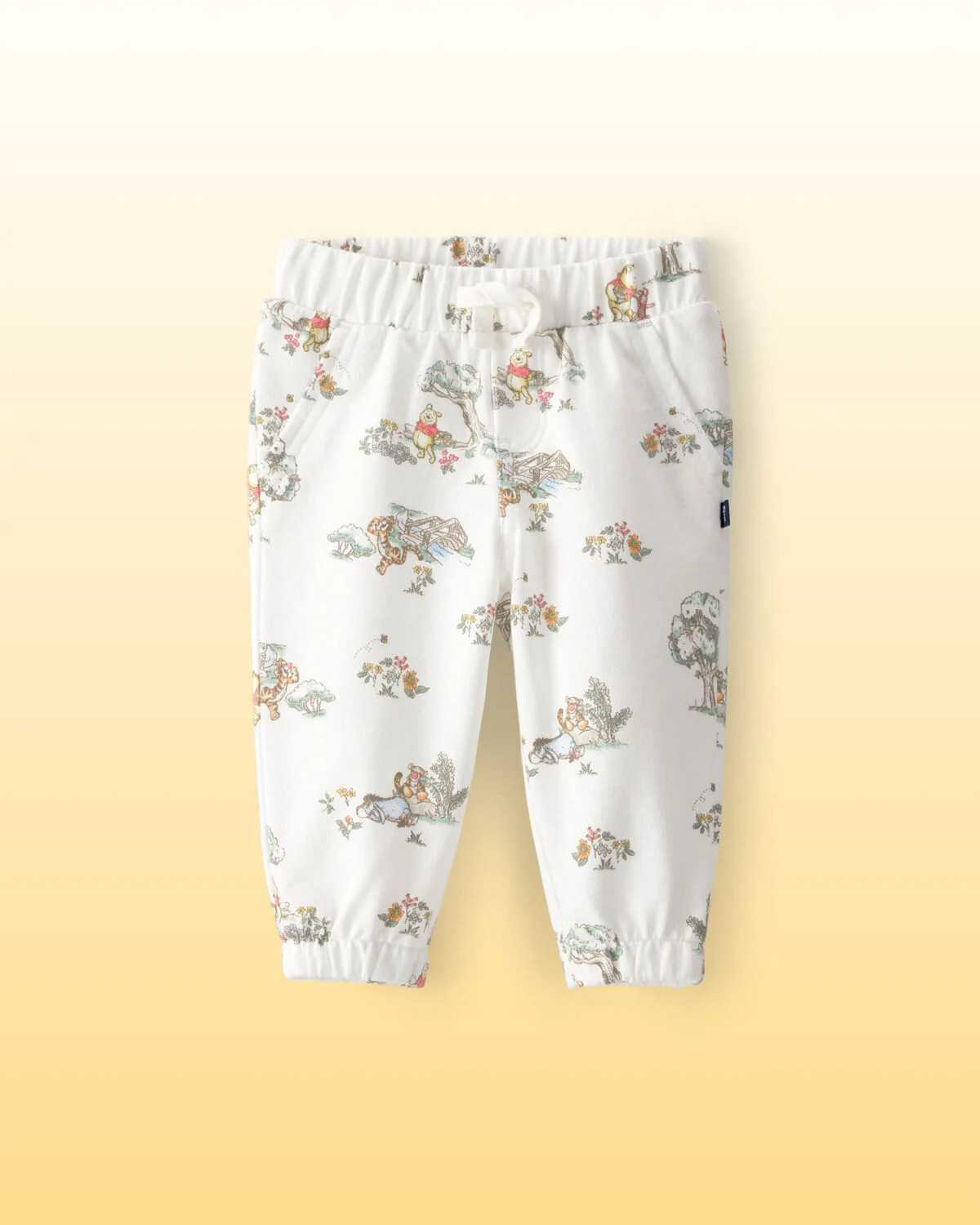 White - Baby Disney© Winnie the Pooh French Terry Joggers - White, Selected | Carter's Inc