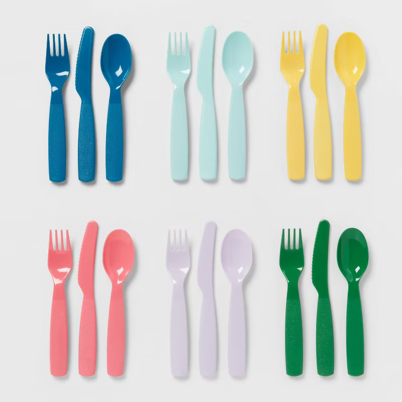 18pc Plastic Kids' Silverware Set - Pillowfort™ | Target