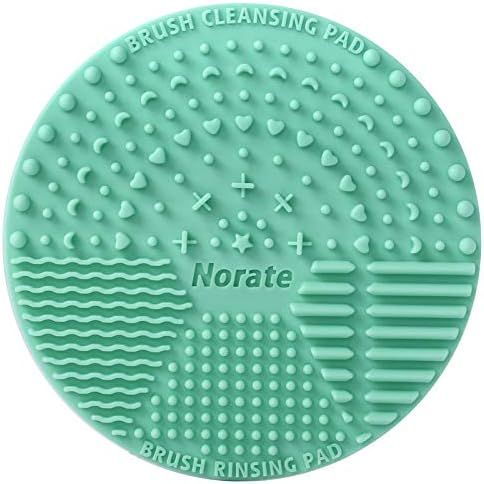 Brush Cleaning Mat,Silicone Makeup Cleaning Brush Scrubber Mat Portable Washing Tool Cosmetic Bru... | Amazon (US)