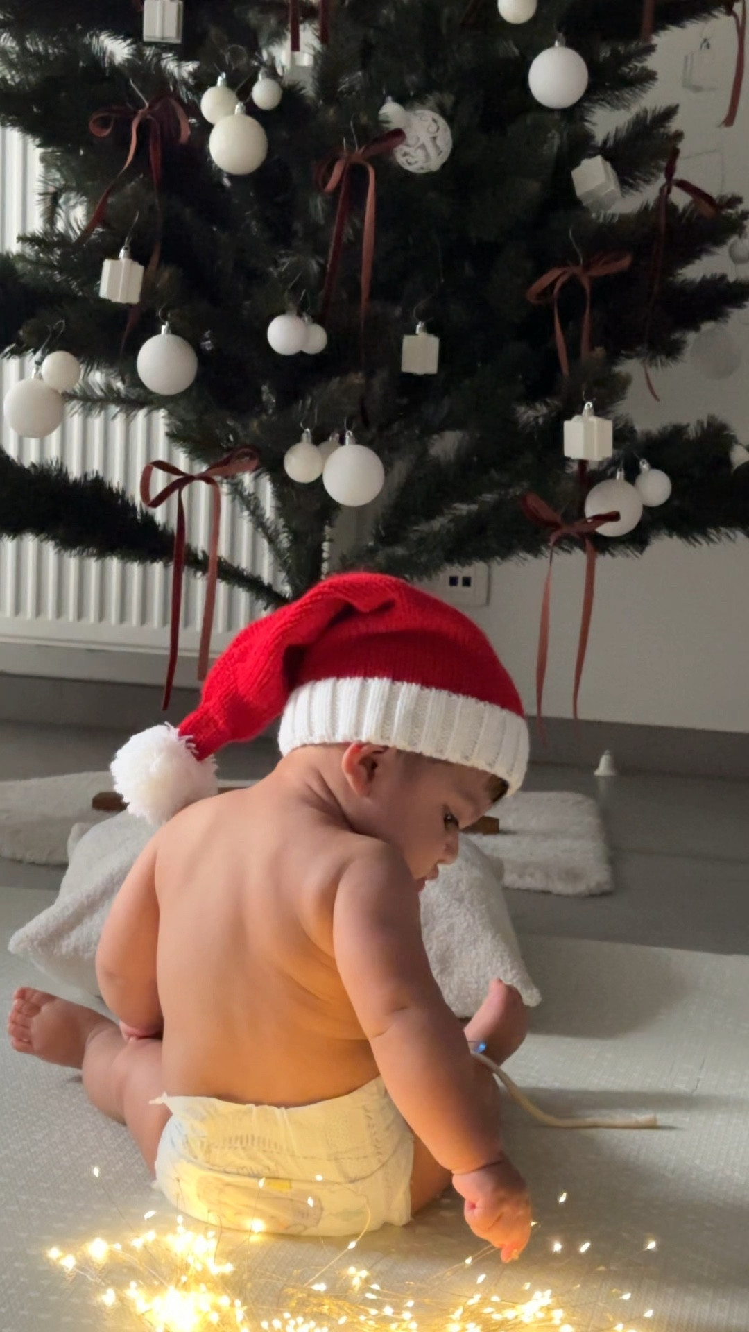 Christmas baby photoshoot. Christmas Hat for Kids, Santa Hat Winter Hat for Baby Slouchy Beanie Windproof Warm Knit Christmas Decoration Cap Red. 
White and Gold Rustic Christmas Ball Ornaments, 3.15 inches Vintage Christmas Tree Decorations, 12 PCS Large Shatterproof Neutral Farmhouse Luxury Xmas Ornaments for Christmas Tree, Home Decor. 4.8 out of 5 stars (144)
Brown Velvet Ribbon 3/8 Inch Single Face Dark Brown Thin Velvet Ribbon for Gift Wrapping, Brown Ribbon for Christmas Decorations, Hair Bows, Spring, Handmade Cafts, Home Decor - 25 Yards. 

#LTKFindsUnder50 #LTKHoliday #LTKSeasonal