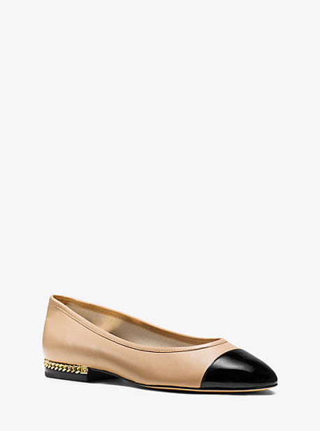Sabrina Cap-Toe Leather Flat | Michael Kors US