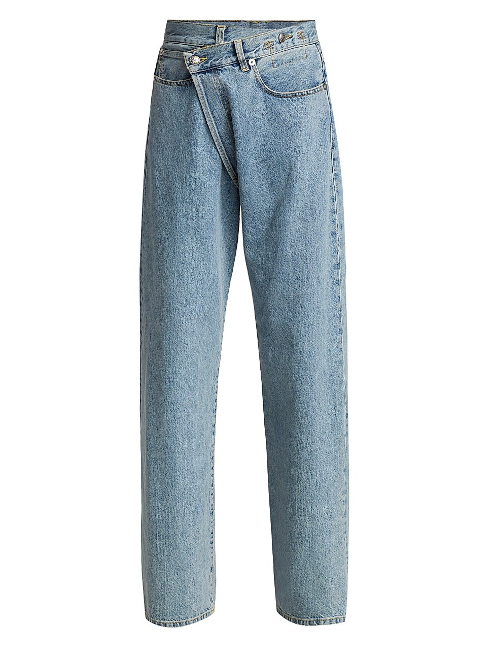 R13 Wide-Leg Cross Over Jeans | Saks Fifth Avenue