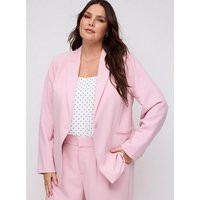 Tailored Twill Blazer in Pink | Torrid (US & Canada)