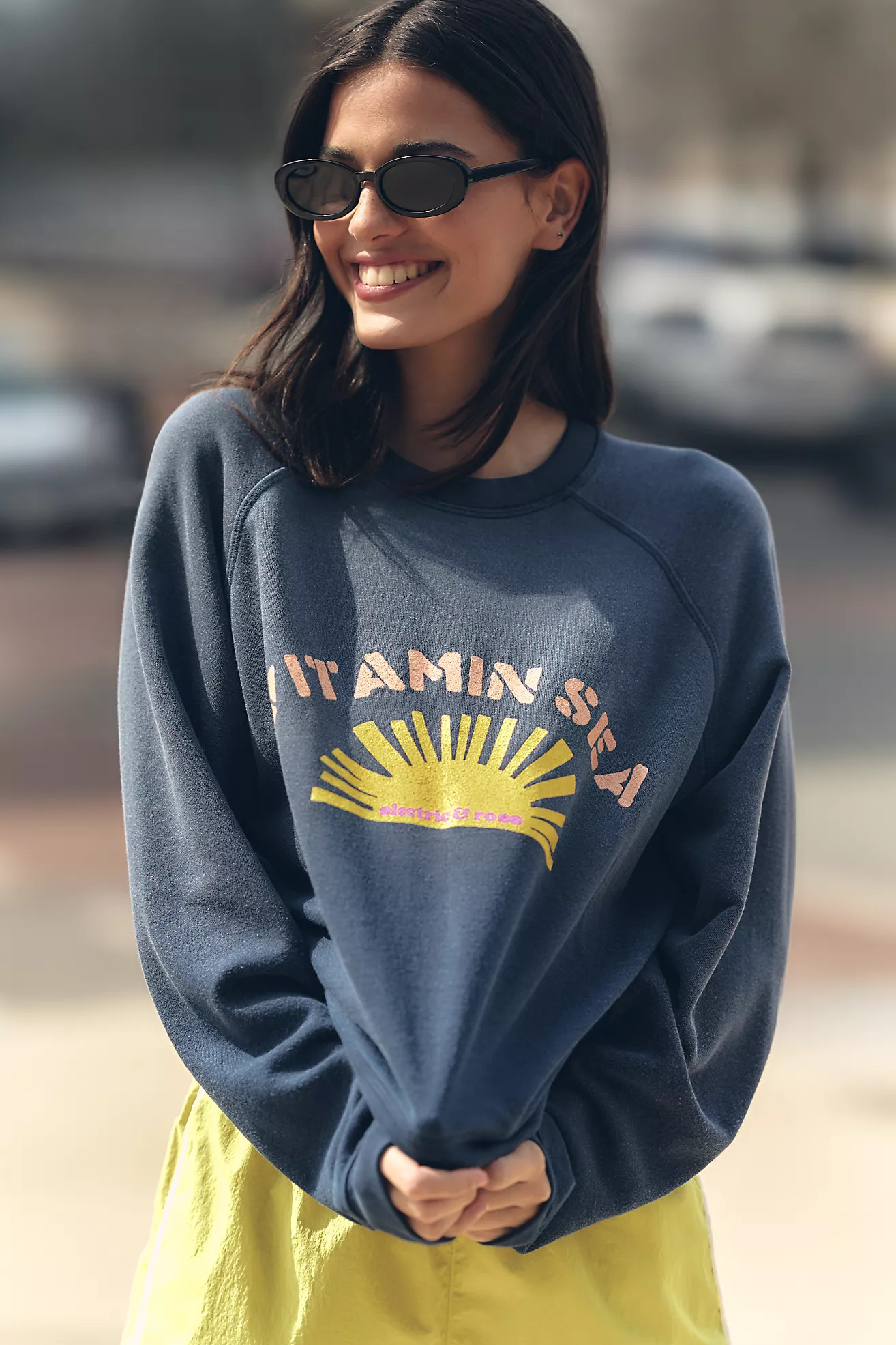 Electric & Rose Vitamin Sea Graphic Crew-Neck Sweatshirt | Anthropologie (US)