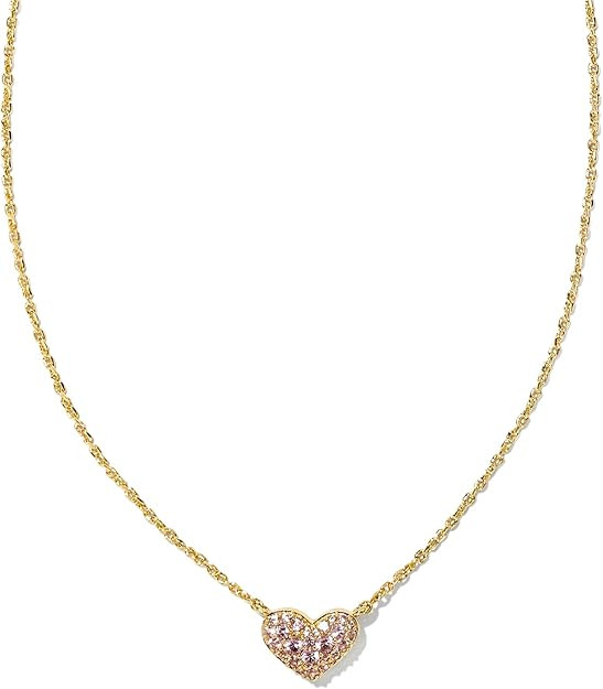 Kendra Scott Ari Pave Crystal Heart Necklace, Fashion Jewelry For Women | Amazon (US)