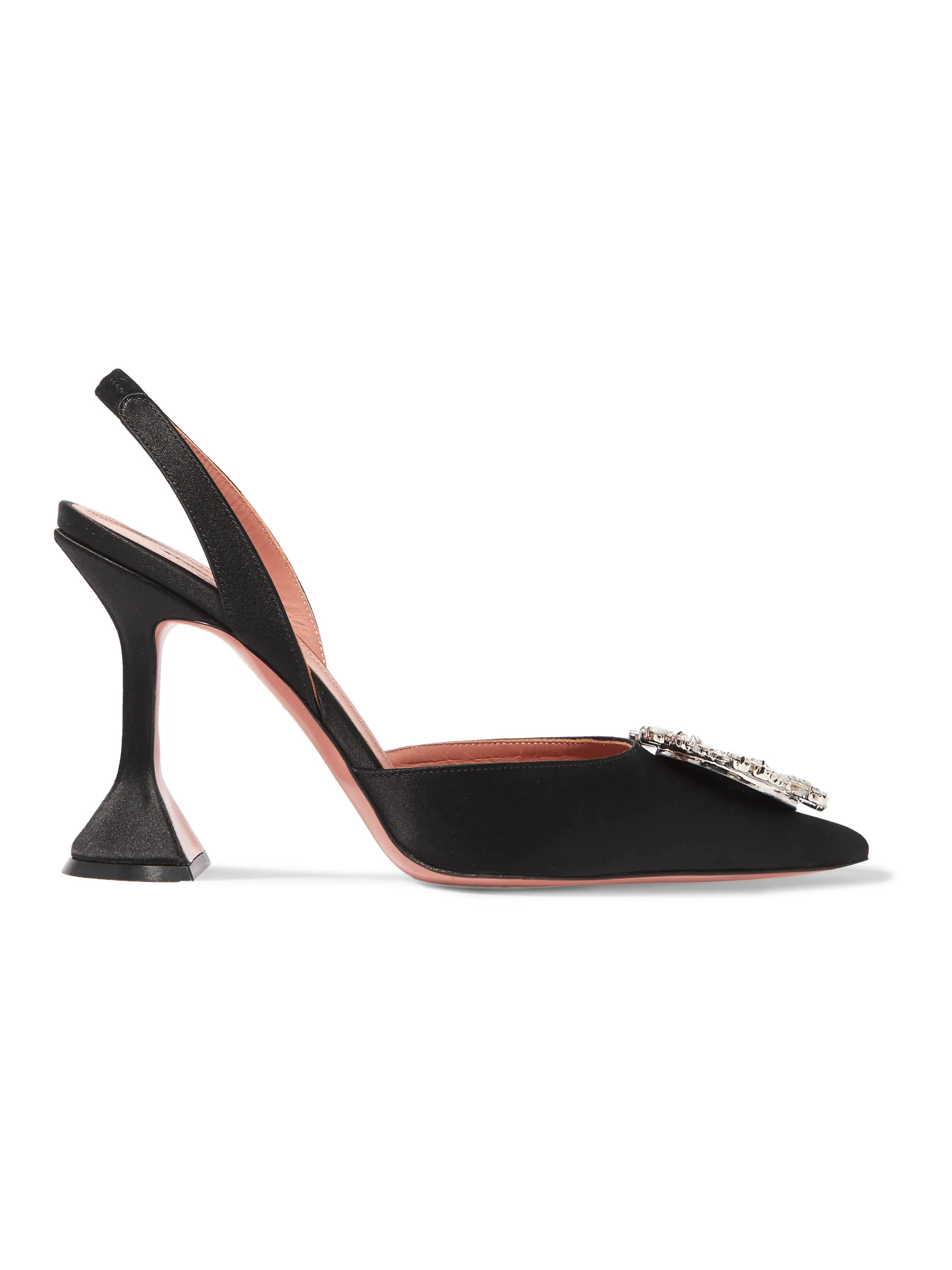 Begum crystal-embellished satin slingback pumps | NET-A-PORTER (US)